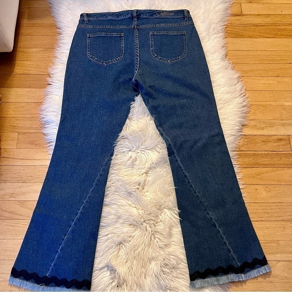 SEE by Chloe Flare Raw Hem with Rick Rack Hem Size Women’s 31 - Picture 3 of 10